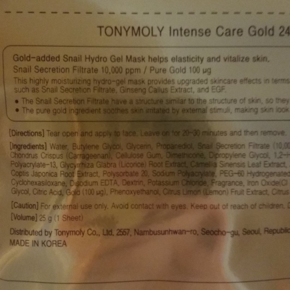 Tony Moly Sheet Mask - Picture 2 of 2